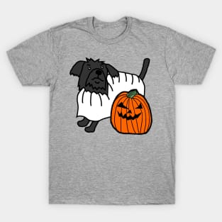 Cute Dog Pumpkin Ghost Costume Ready for Halloween Horror T-Shirt